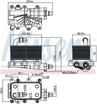 Nissens 90673 - RADIADOR ACEITE BMW X3 E83(04-)X3 3