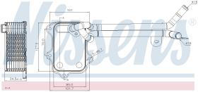 Nissens 90679 - RADIADOR ACEITE VOLKSWAGEN PASSAT B