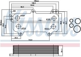 Nissens 90684 - RADIADOR ACEITE VOLKSWAGEN TRANSPOR