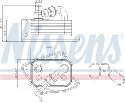 Nissens 90688 - RADIADOR ACEITE BMW X1 E84(09-)X1 1