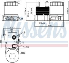 Nissens 90696 - RADIADOR ACEITE FORD FOCUS I(CAK)(9