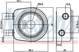 Nissens 90697 - RADIADOR ACEITE VAUXHALL VIVARO A(0