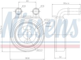 Nissens 90701 - ENFRIADOR DE ACEITE PEUGEOT 206 (2)