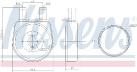 Nissens 90704 - RADIADOR ACEITE RENAULT R 19(88-)1.
