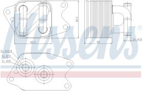 Nissens 90733 - RADIADOR ACEITE SEAT TOLEDO IV(KG3)