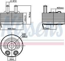 Nissens 90793 - RADIADOR ACEITE NISSAN CABSTAR(F24M