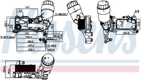Nissens 90836 - RADIADOR ACEITE DODGE CALIBER(06-)2