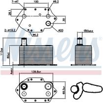 Nissens 90905 - RADIADOR ACEITE BMW X3 E83(04-)X3 3