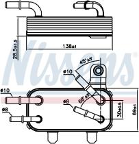 Nissens 90951 - RADIADOR ACEITE LAND ROVER DEFENDER