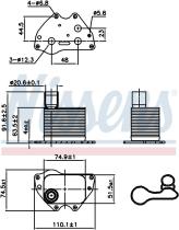 Nissens 90981 - RADIADOR ACEITE VAUXHALL MERIVA B(1