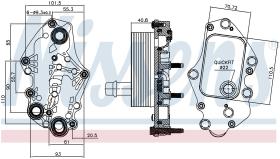 Nissens 90982 - RADIADOR ACEITE VAUXHALL MERIVA B(1