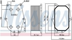 Nissens 90987 - RADIADOR ACEITE VAUXHALL INSIGNIA(0