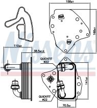Nissens 90996 - RADIADOR ACEITE VAUXHALL COMBO(12-)