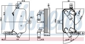 Nissens 91109 - RADIADOR ACEITE OPEL CORSA D(06-)1.