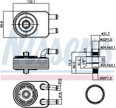Nissens 91111 - RADIADOR ACEITE DODGE CALIBER(06-)2