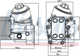 Nissens 91154 - RADIADOR ACEITE VOLKSWAGEN POLO V(6