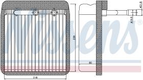 Nissens 92193 - EVAPORADOR FORD TRANSIT CONNECT(TC7