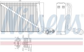 Nissens 92272 - EVAPORADOR AUDI RS 2(B4)(94-)2.2