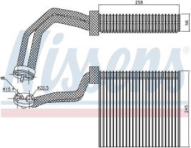 Nissens 92293 - EVAPORADOR AUDI RS 4(B7)(05-)4.2 I