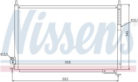 Nissens 940008 - CONDENSADOR HONDA CIVIC  VII(EM.EP.