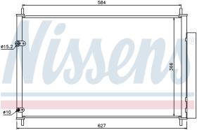 Nissens 940037 - CONDENSADOR TOYOTA COROLLA(E14#.E15