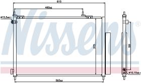 Nissens 940062 - CONDENSADOR HONDA CR-V(RD)(02-)2.2