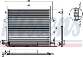 Nissens 940066 - CONDENSADOR MERCEDES GL-CLASS W 164