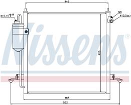 Nissens 940068 - CONDENSADOR MITSUBISHI L 200(KA.KB)