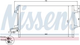 Nissens 940086 - CONDENSADOR VOLVO V50(MW)(04-)1.6 D