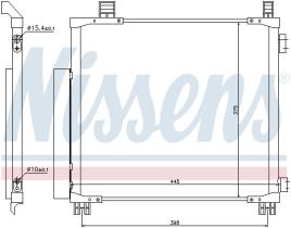 Nissens 940136 - CONDENSADOR TOYOTA IQ(KGJ10.NGJ10.N