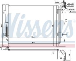 Nissens 940256 - CONDENSADOR SEAT ALHAMBRA(710)(10-)