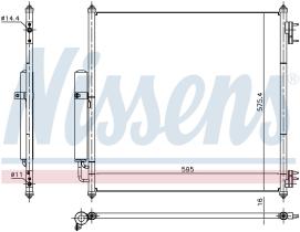 Nissens 940408 - CONDENSADOR RANGE ROVER SPORT(L494)