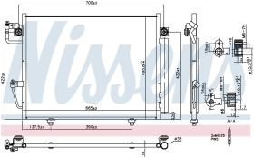 Nissens 940473 - CONDENSADOR MITSUBISHI MONTERO(V80.