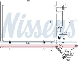 Nissens 940500 - CONDENSADOR FORD B-MAX(CB2)(12-)1.4