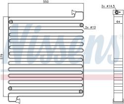 Nissens 940550 - CONDENSADOR VOLVO BM L180D