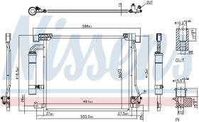 Nissens 940555 - CONDENSADOR NISSAN PULSAR(C13)(14-)