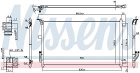 Nissens 940557 - CONDENSADOR NISSAN LATIO(SC11)(06-)