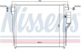 Nissens 940643 - CONDENSADOR NISSAN PATHFINDER III(R