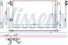 Nissens 940732 - CONDENSADOR VOLKSWAGEN TRANSPORTER