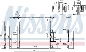 Nissens 940772 - CONDENSADOR JAGUAR XJ(X351)(09-)2.0