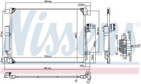 Nissens 940786 - CONDENSADOR NISSAN NAVARA III(D23)(