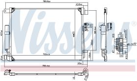 Nissens 940786 - CONDENSADOR NISSAN NAVARA III(D23)(