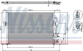 Nissens 94308 - CONDENSADOR FORD CONTOUR(95-)2.0 I