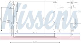 Nissens 94335 - CONDENSADOR MERCEDES T2 VARIO W 670