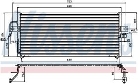 Nissens 94361 - CONDENSADOR NISSAN ALMERA(N15)(95-)