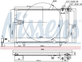 Nissens 94408 - CONDENSADOR BMW 5 E34(88-)M 5