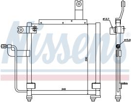 Nissens 94423 - CONDENSADOR MAZDA DEMIO(DW)(98-)1.3