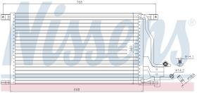 Nissens 94483 - CONDENSADOR FORD TRANSIT(EY)(94-)2.