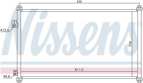 Nissens 94733 - CONDENSADOR HONDA CIVIC  VII(EM.EP.