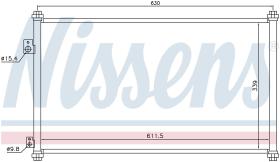 Nissens 94733 - CONDENSADOR HONDA CIVIC  VII(EM.EP.